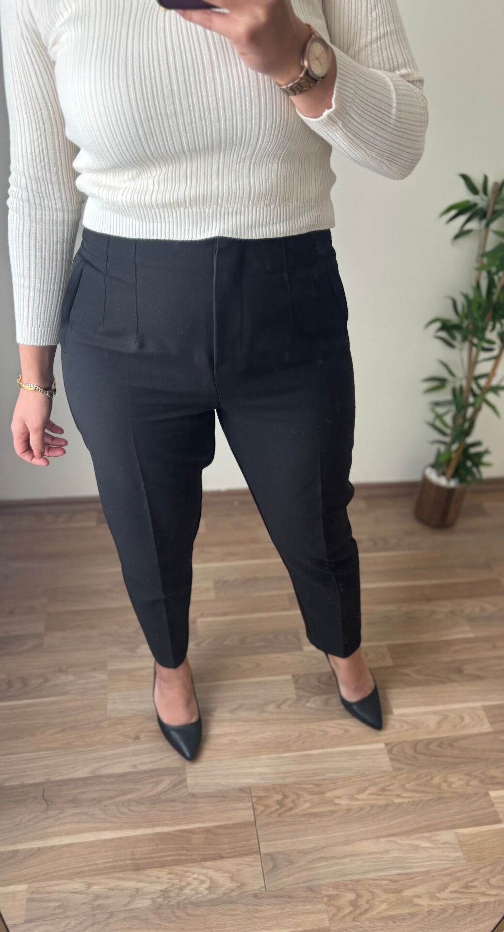 Zra Yüksel Bel Pantolon Siyah - 40