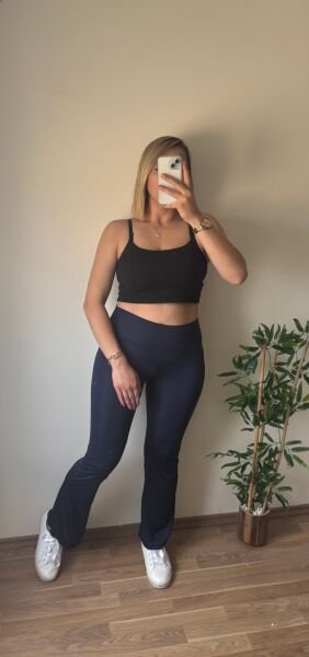 Oysho İspanyol Tayt Lacivert - XL