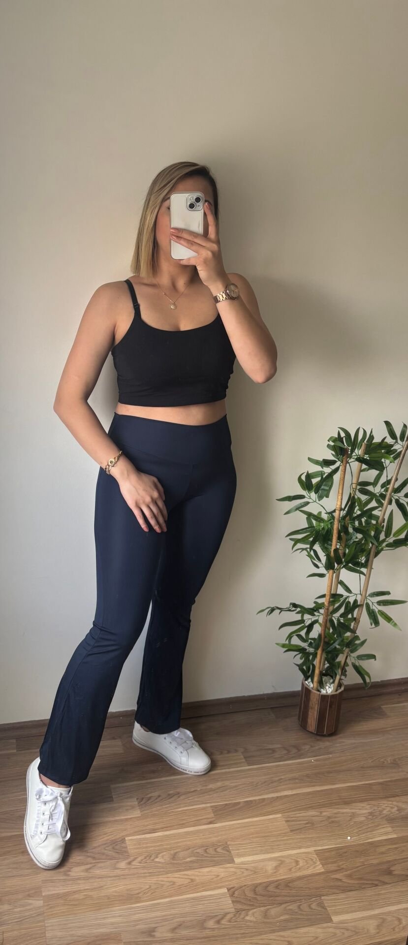 Oysho İspanyol Tayt Lacivert - XL