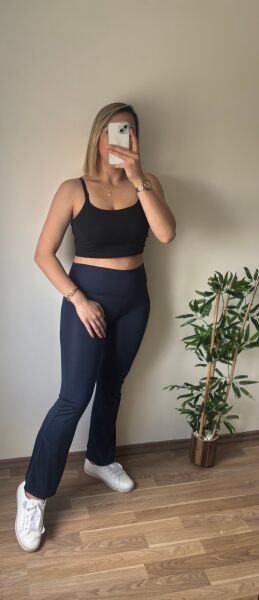 Oysho İspanyol Tayt Lacivert - XL