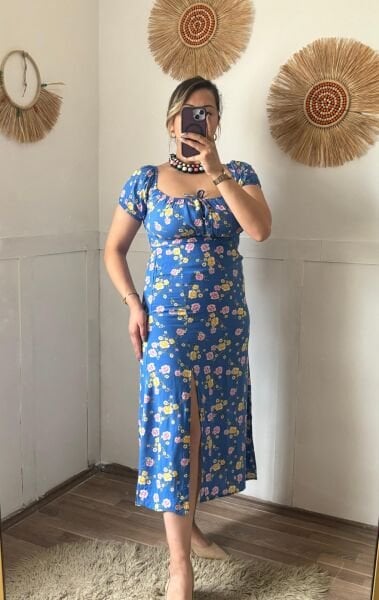 Çıtır Çıçek Desen Elbıse