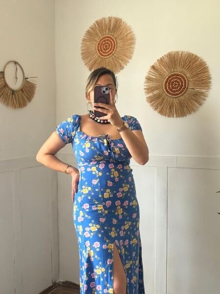 Çıtır Çıçek Desen Elbıse