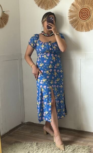 Çıtır Çıçek Desen Elbıse