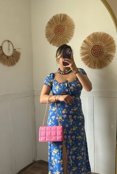 Çıtır Çıçek Desen Elbıse