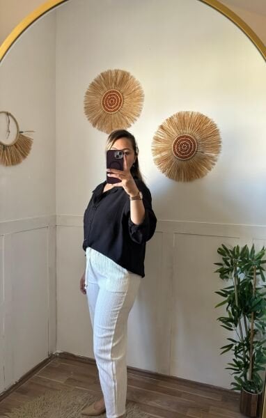 Siyah Oversize Gömlek