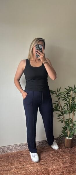 Modal Kumaş Eşofman Altı Lacivert - XL