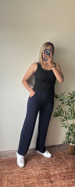 Modal Kumaş Eşofman Altı Lacivert - XL