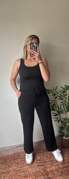 Modal Kumaş Eşofman Altı Siyah - XL