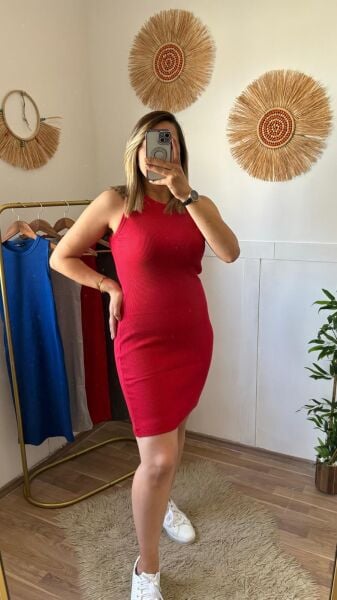 1 Alana 1 Bedava ❤️ Fitilli Elbise