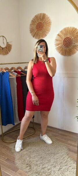 1 Alana 1 Bedava ❤️ Fitilli Elbise