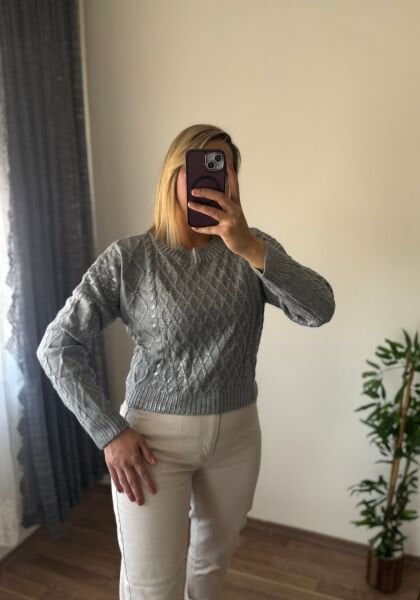 Yaldızlı Triko Kazak