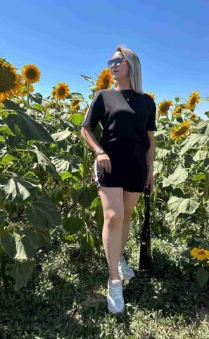 Sort Etek ikili Takim