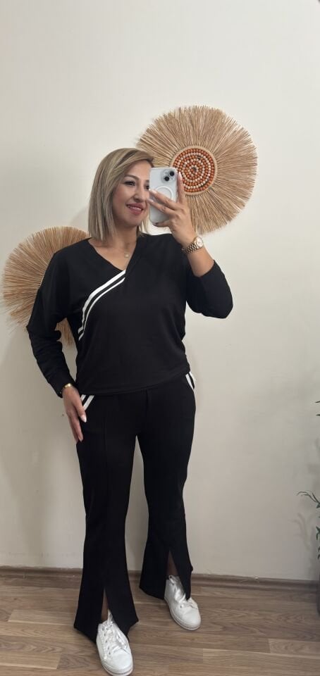 Paca Detayli Esofman Takimi