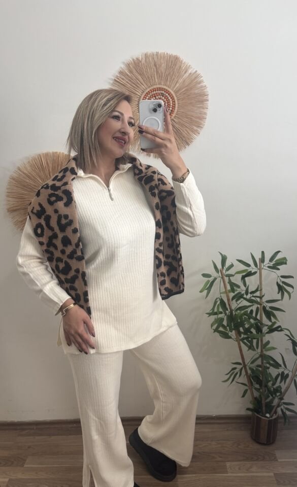 Triko Fermuarlı Takım