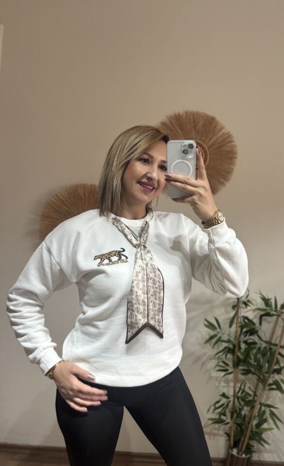 Florlu 3 iplik Sweat