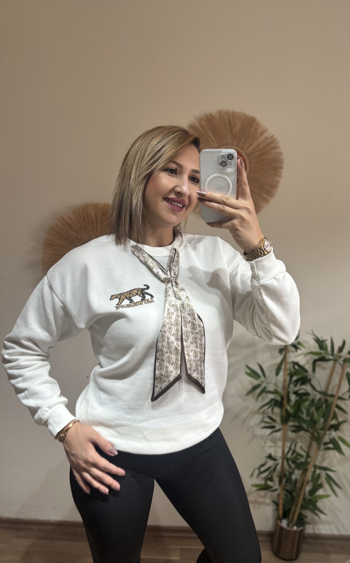 Florlu 3 iplik Sweat