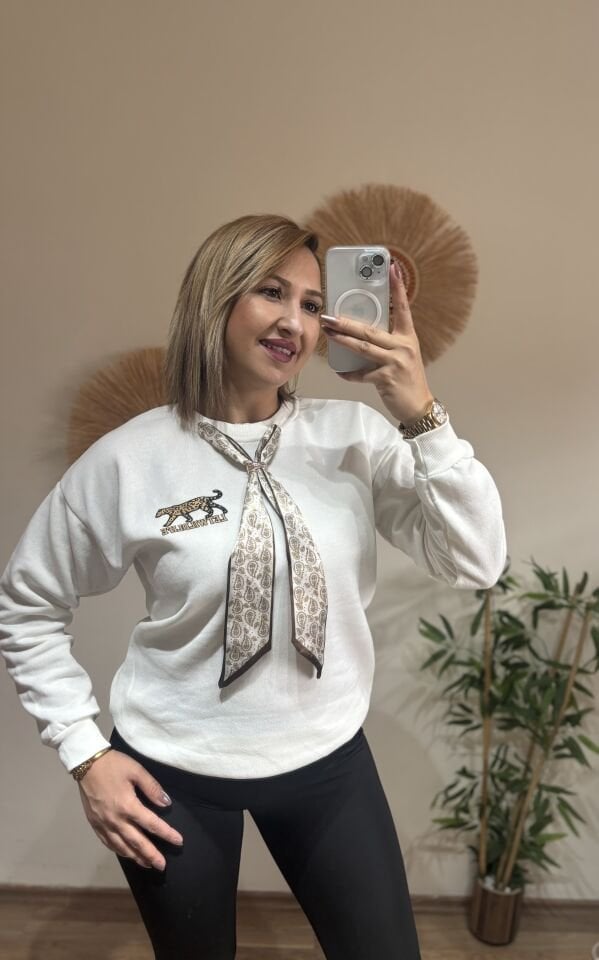 Florlu 3 iplik Sweat